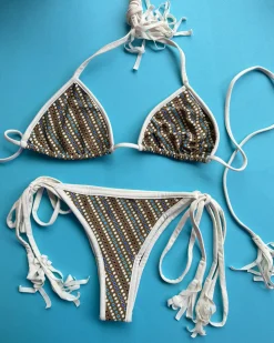 Acacia: Humuhumu Piped Bikini Top - Mizuki Dot