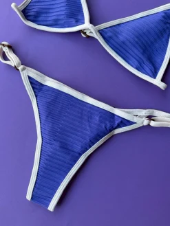 Acacia: Relle Adjustable Thong Bikini Bottom - Lapis
