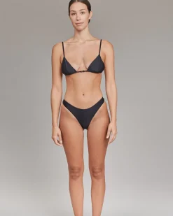Acacia: Wren Triangle Bikini Top - Black
