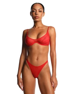 Anoeses: Leia Mesh Thong - Red