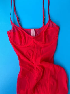 Anoeses: Mae Underwire Mesh Dress - Red