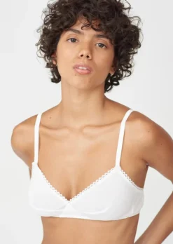 Araks: Antonia Cotton Bralette - White