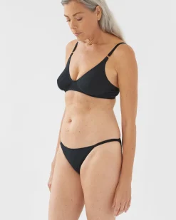 Araks: Bisoux Cotton String Panty - Black