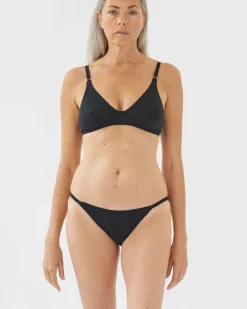 Araks: Bisoux Cotton String Panty - Black