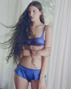 Araks: Gita Silk Underwire Bra - Tanzanite