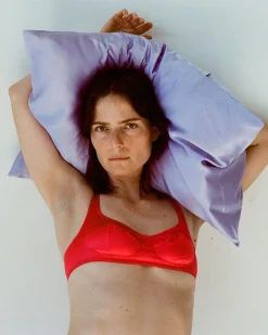 Araks: Penelope Silk Wireless Bralette - Rouge