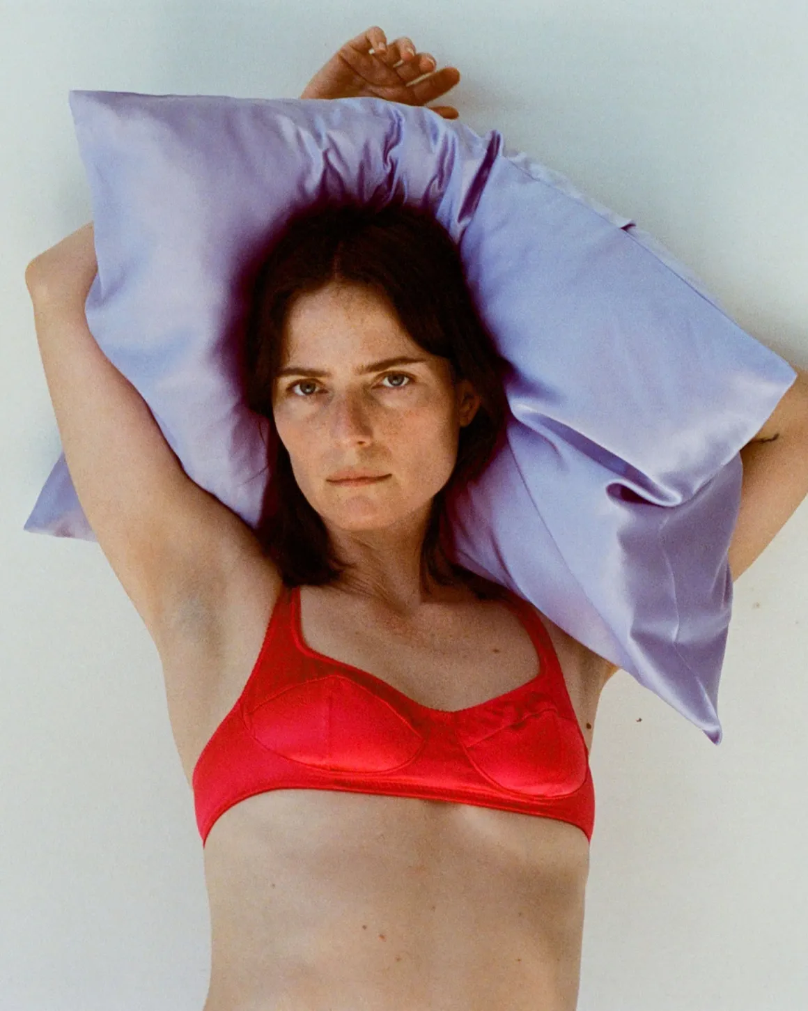 Araks: Penelope Silk Wireless Bralette - Rouge