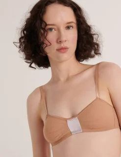 Araks: Uma Silk Wireless Bralette - Brulee