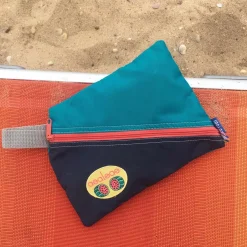 Azaleas: Diagonal Zip Swim Bag with Custom Watermelon Patch