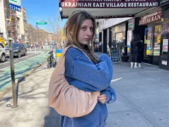 Belle Anna: Mini Miu Leather Bag - Coral