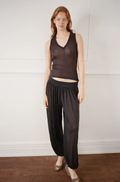 Belle Anna: Morning Top - Navy