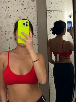 Calomel: Amaru Cotton Bralette - Red