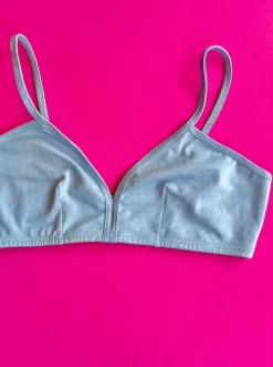 Calomel: Miski Dip Front Bralette - Sky