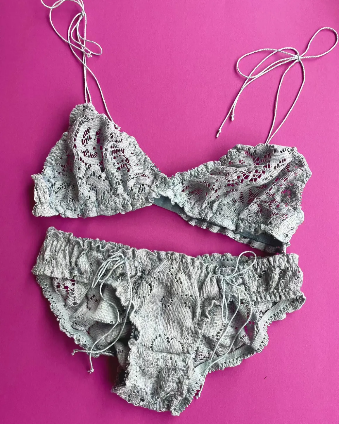 Clare Bare: Anaphora Crochet Lace Bralette - M