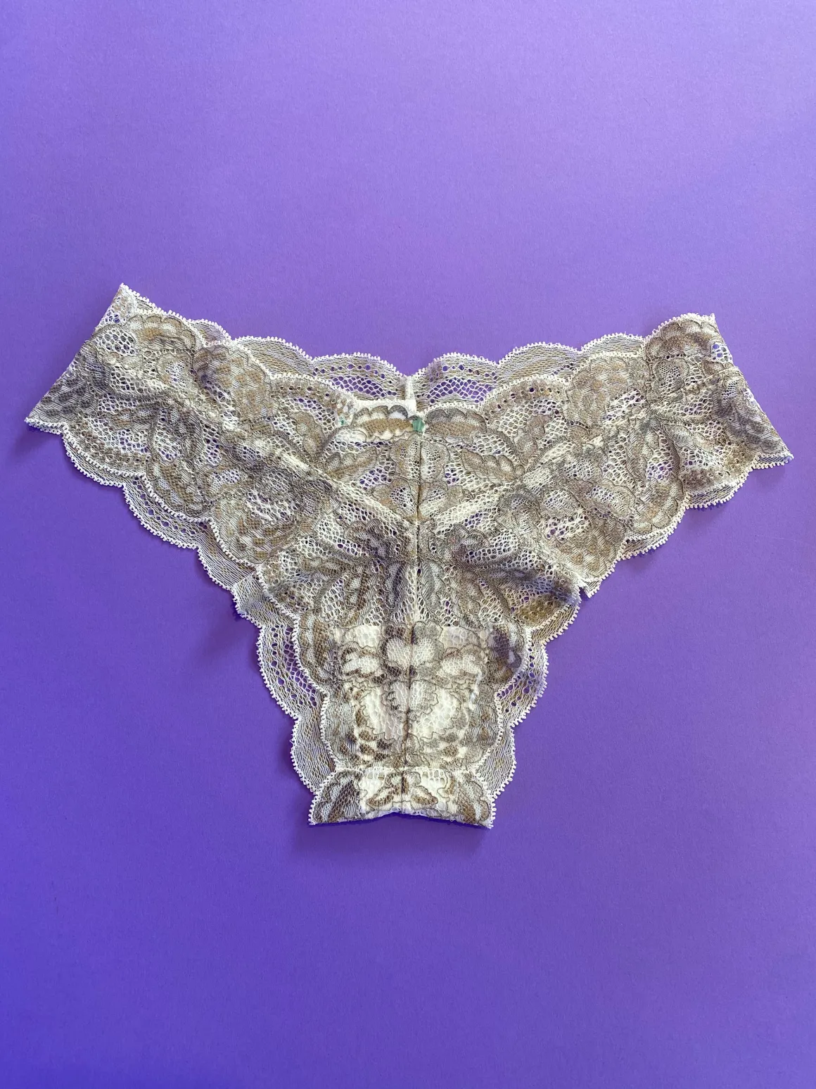 Clo: Fortuna Lace Cheeky Boyshort - White Storm