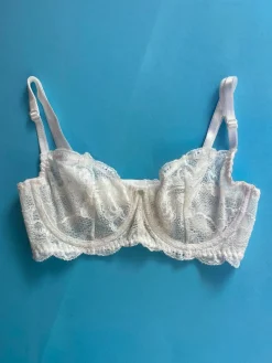Clo: Fortuna Lace Demi Underwire Bra - White