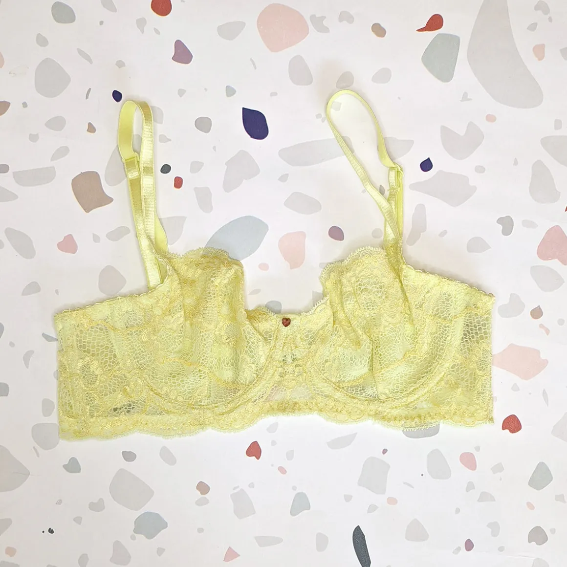 Clo: Fortuna Lace Demi Underwire Bra - Lemonade