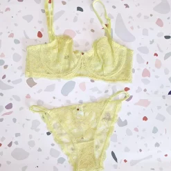 Clo: Fortuna Lace Demi Underwire Bra - Lemonade