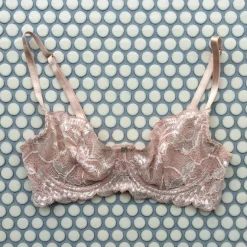 Clo: Fortuna Lace Demi Underwire Bra - Rosa Cuarzo