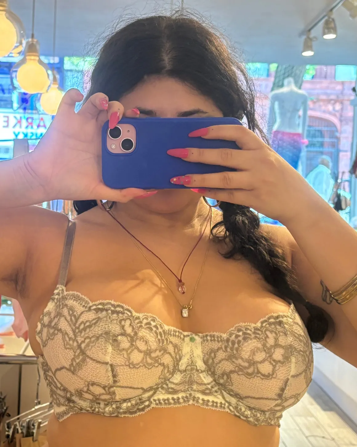 Clo: Fortuna Lace Demi Underwire Bra - White Storm