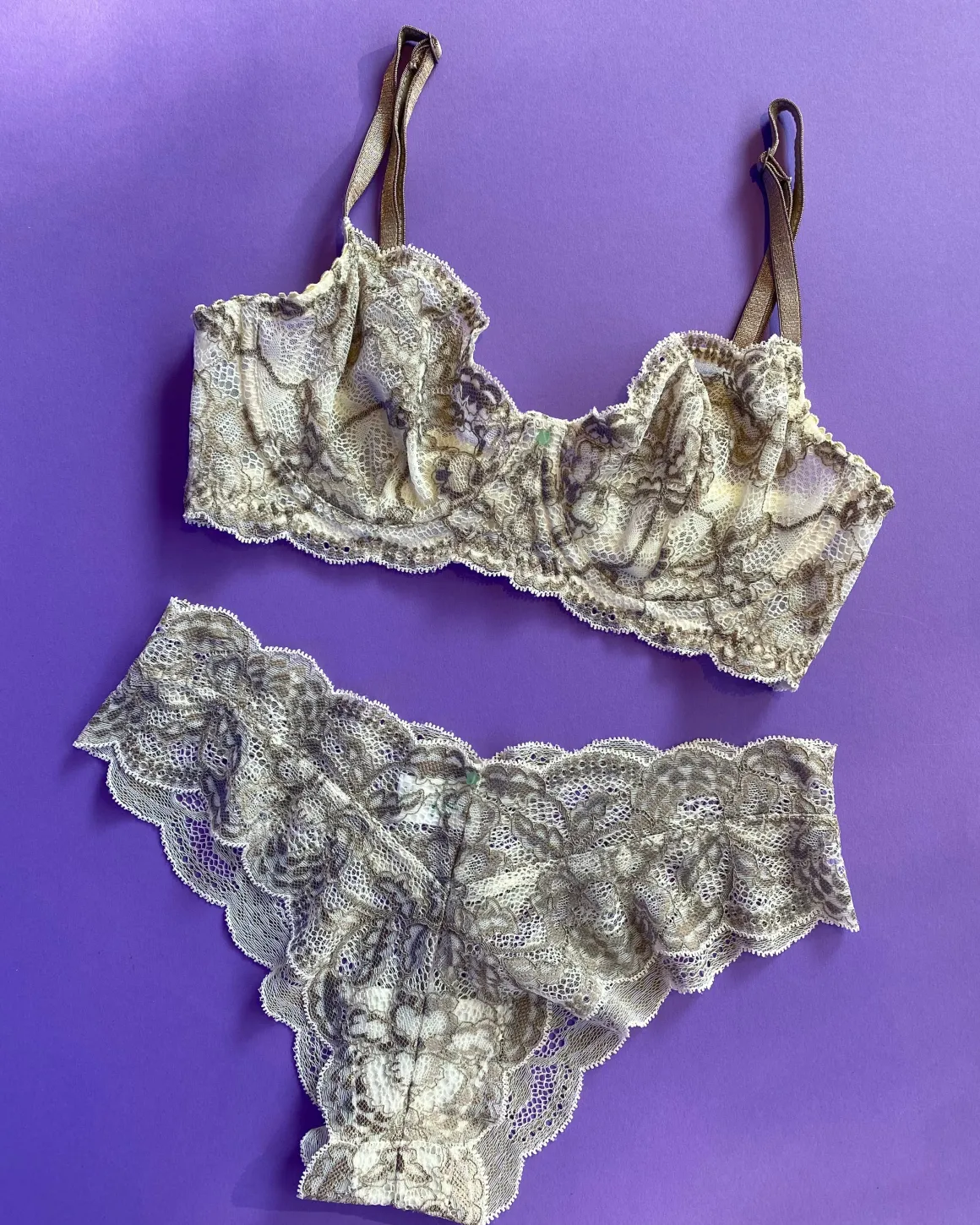 Clo: Fortuna Lace Demi Underwire Bra - White Storm