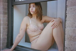 Clo: Fortuna Lace Demi Underwire Bra - Maple Sugar