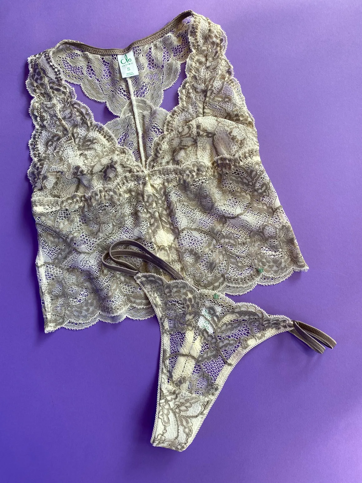 Clo: Fortuna Lace Racerback Vest - White Storm