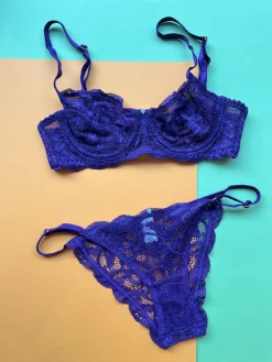 Clo: Fortuna Lace String Bikini - Plum Purple