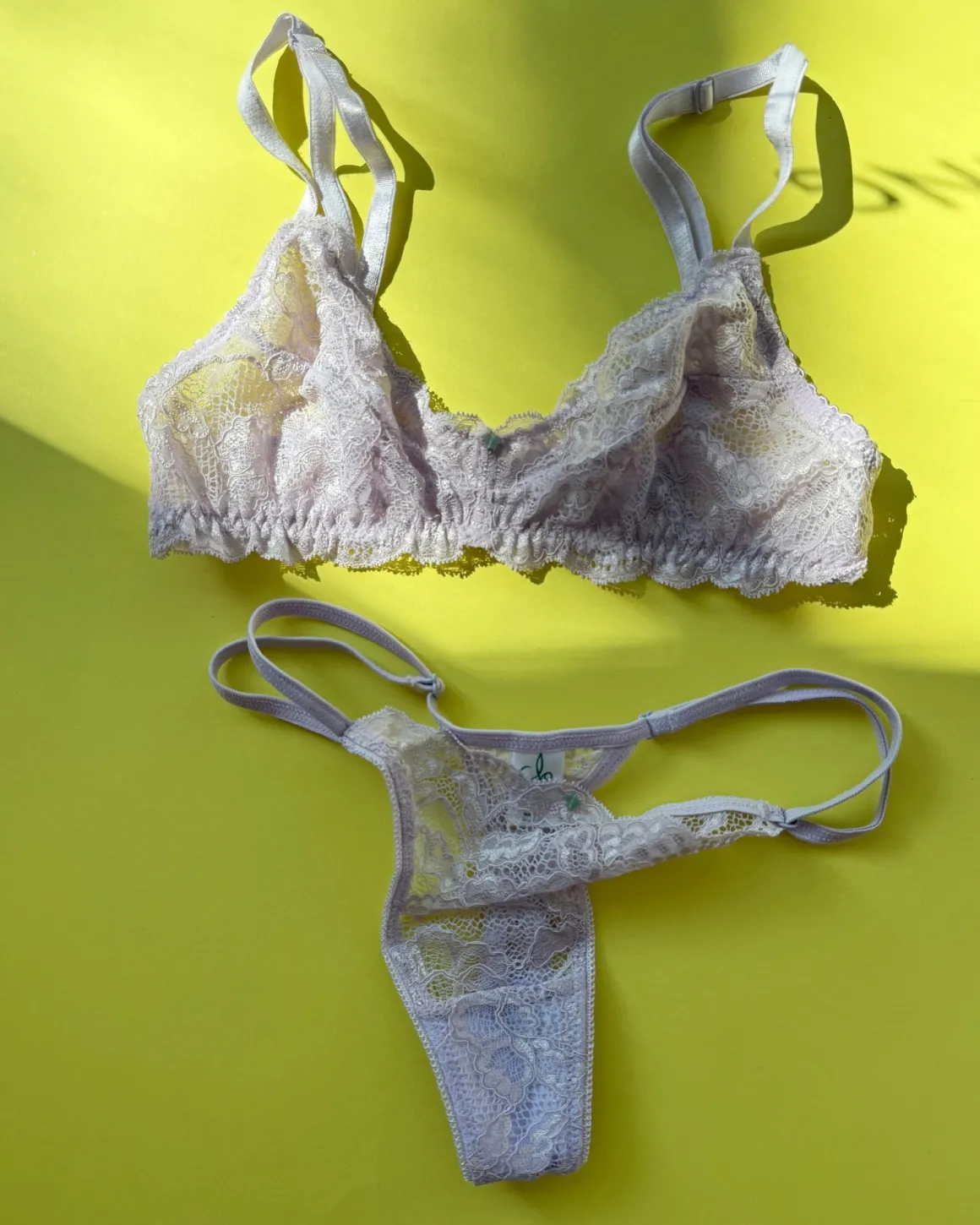 Clo: Fortuna Lace Wireless Soft Bra - Lavender Fog