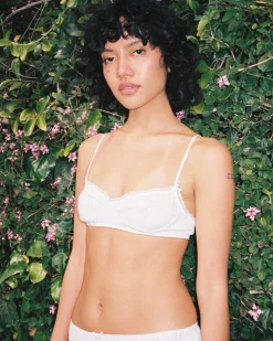 Cou Cou Intimates: The Balconette Bra - White