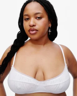 Cou Cou Intimates: The Balconette Bra - White