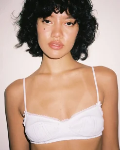 Cou Cou Intimates: The Balconette Bra - White