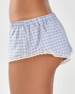 Cou Cou Intimates: The Boxette Bottoms - Blue Check