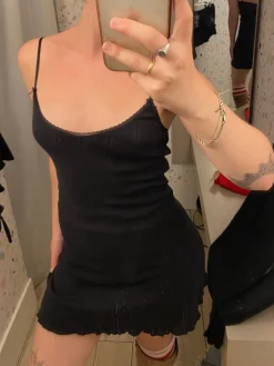 Cou Cou Intimates: The Cami Slip Dress - Black