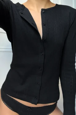 Cou Cou Intimates: The Cardigan - Black