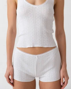 Cou Cou Intimates: The Teeny Tiny Short Bottom - White