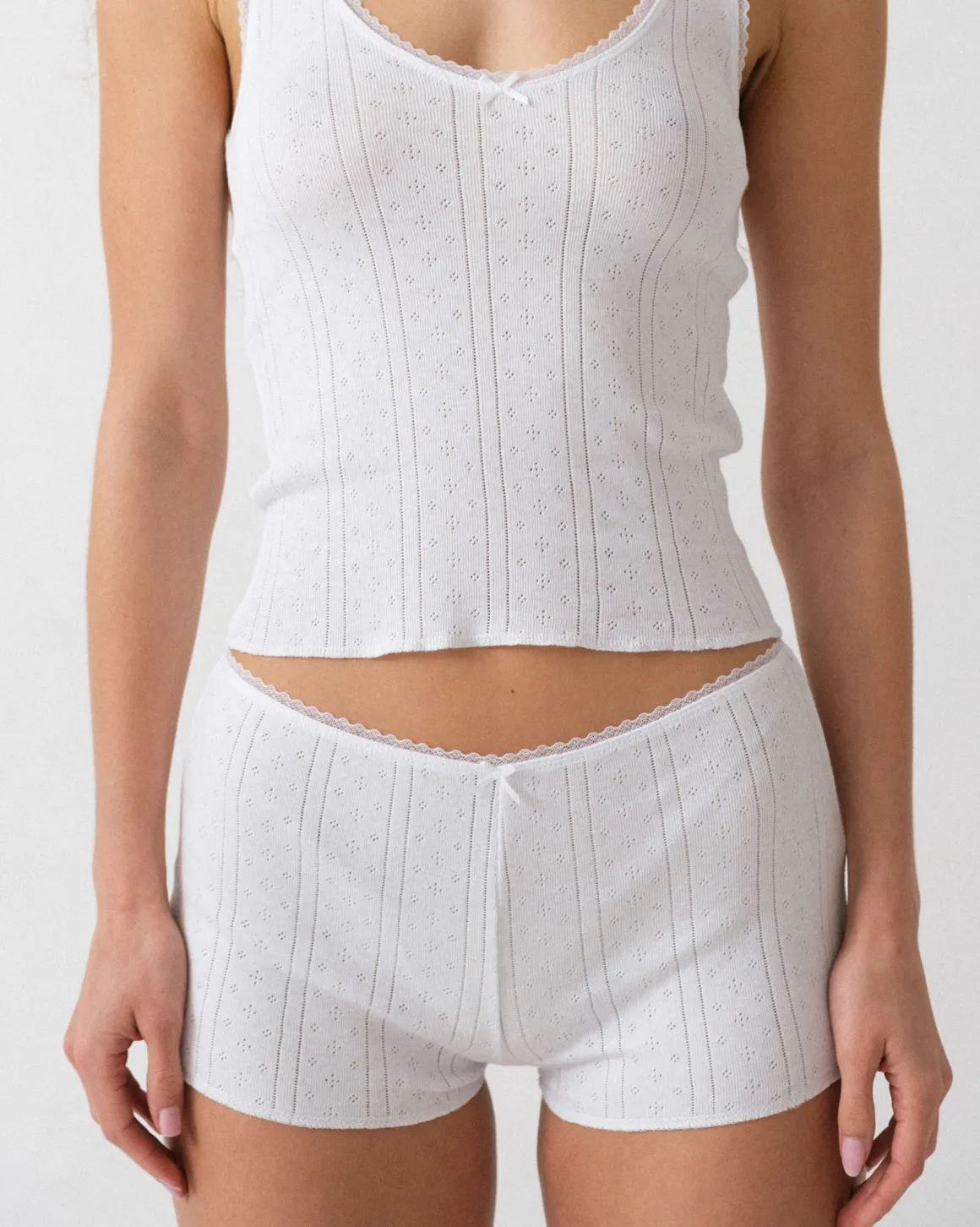 Cou Cou Intimates: The Teeny Tiny Short Bottom - White