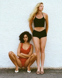 Cou Cou Intimates: The Teeny Tiny Short Bottom - Black