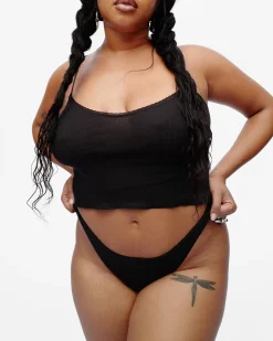 Cou Cou Intimates: The Thong - Black