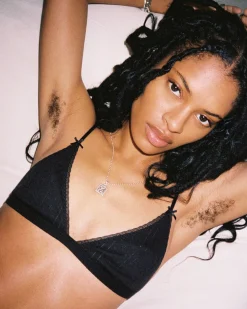 Cou Cou Intimates: The Triangle Bralette - Black