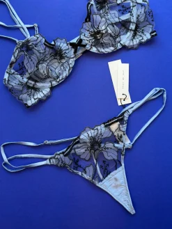 Fleur du Mal: Harper Embroidery G-String - XL