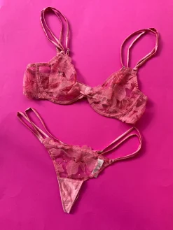 Fleur du Mal: Harper Embroidery Demi Bra - 36C, 36D, 38C