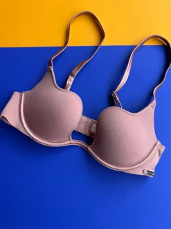 Fleur du Mal: Le Stretch Micro Seduce U Plunge Bra - Tan