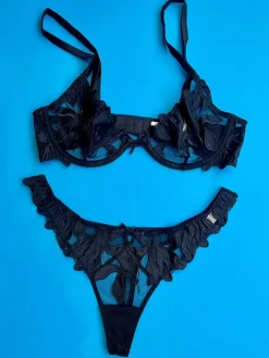 Fleur du Mal: Lily Lace Demi Bra - Up to G Cups