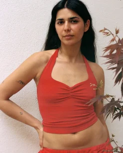 Gil Rodriguez: Corazon Halter Top - Tomate