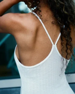 Gil Rodriguez: Pointelle Micro Mini Dress - White