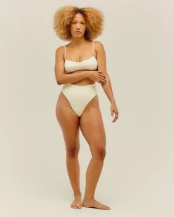 Haight: Agatha Ribbed Bikini Top - L, Last One!