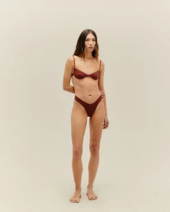 Haight: Lana Uniwire Bikini Top - Marsala