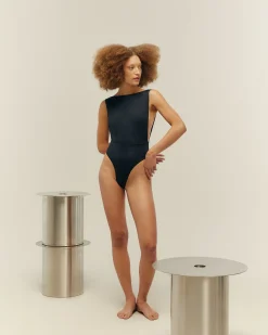 Haight: Slit High Neck One Piece - S, Last One!