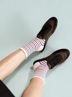 Hansel From Basel: Nautical Stripe Crew Sock - Bastille